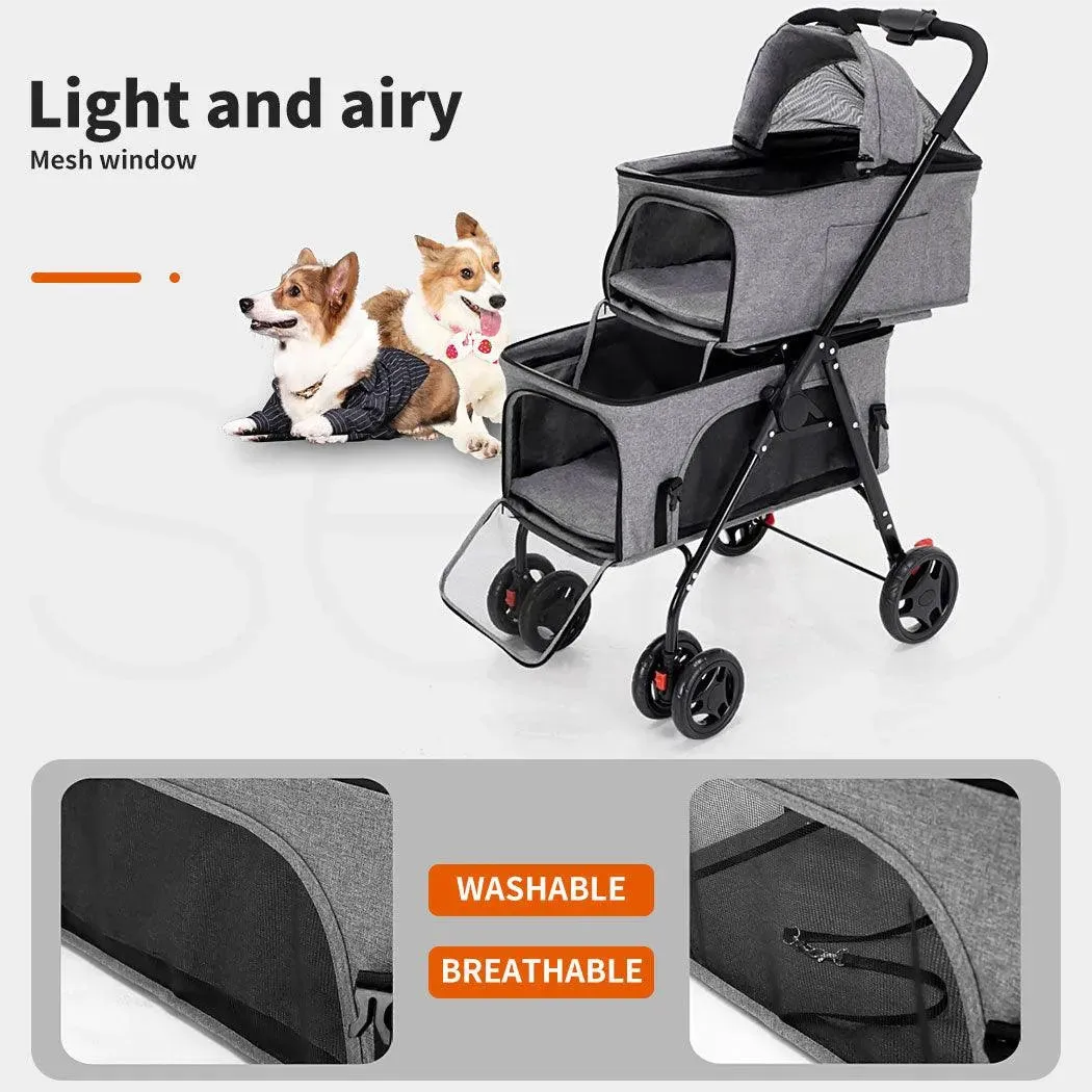 PaWz Pet Cruiser Two-tier Pet Stroller