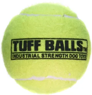 PetSport Tuff Ball - Medium Tennis Balls for Dogs, Chew Toy for Aggressive Chewers, Fetching, Natural Rubber, Certified Non-Toxic, Wont Wear Down Teeth - 2.5" (12 Pack)