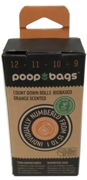 Poop Bags Countdown Rolls 8 Rolls