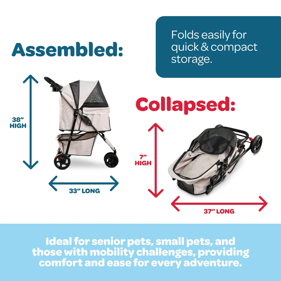 Portable Pup Pet Stroller