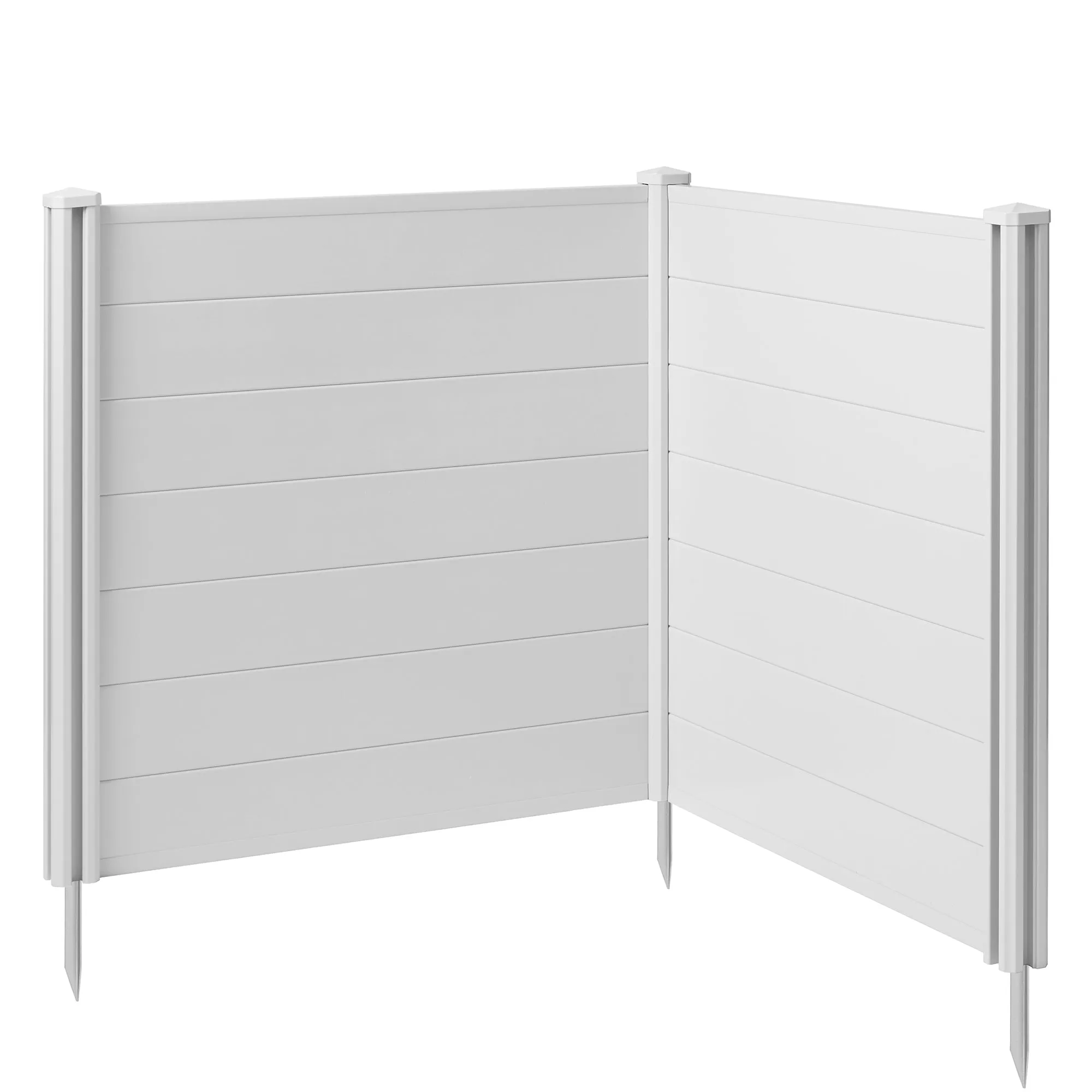 Privacy Screen Outdoor Vinyl Fence Panel Enclosure for AC / Trash Bins