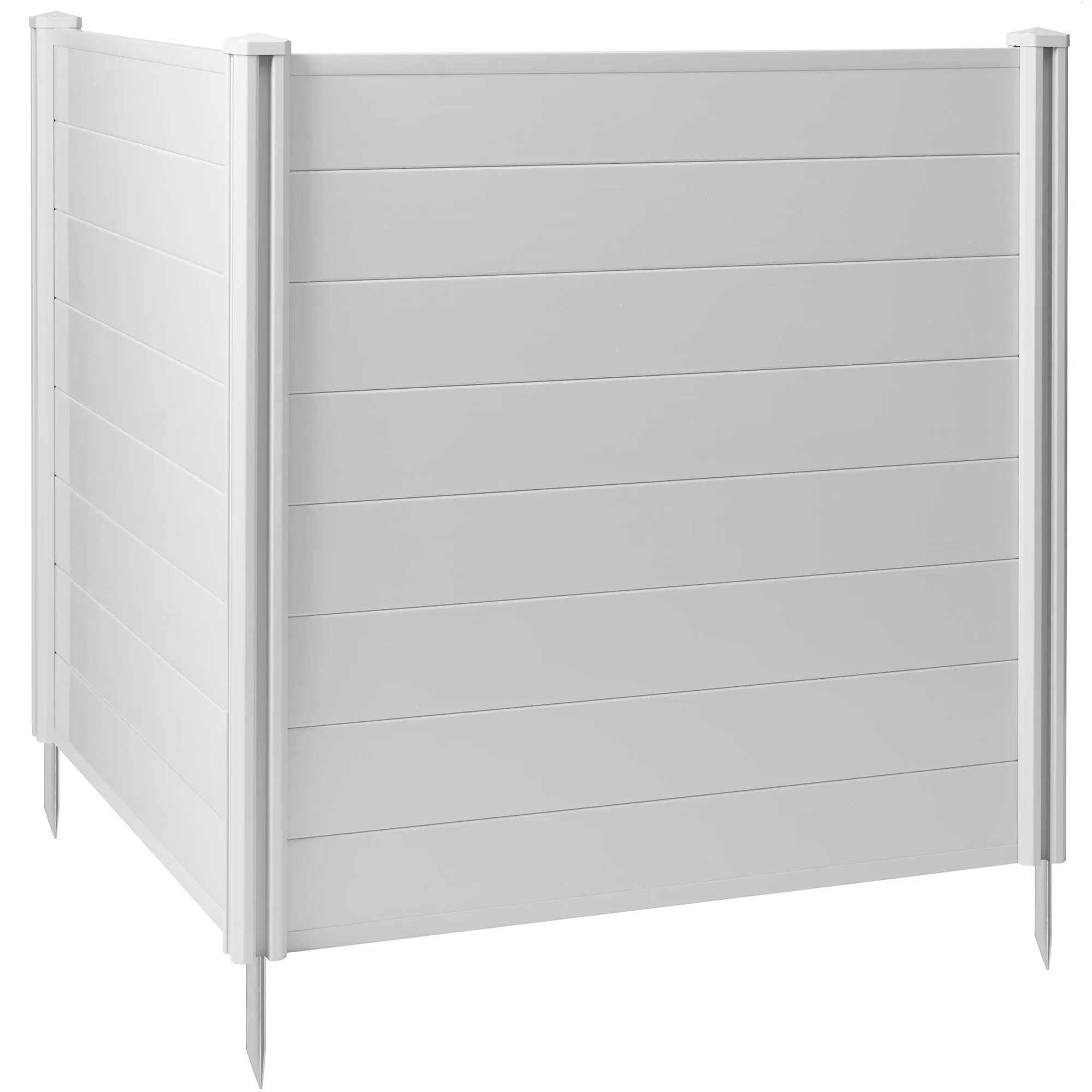 Privacy Screen Outdoor Vinyl Fence Panel Enclosure for AC / Trash Bins