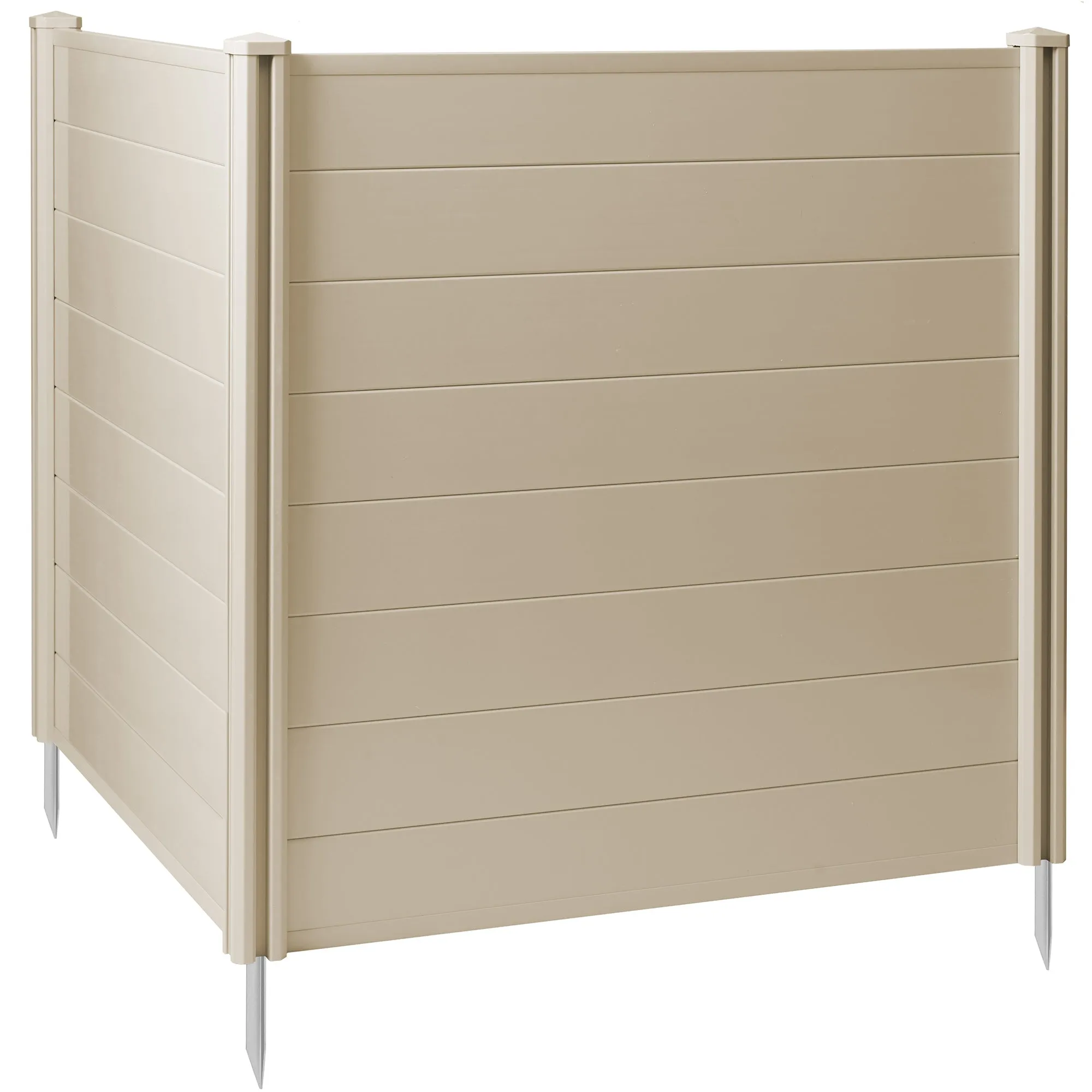 Privacy Screen Outdoor Vinyl Fence Panel Enclosure for AC / Trash Bins