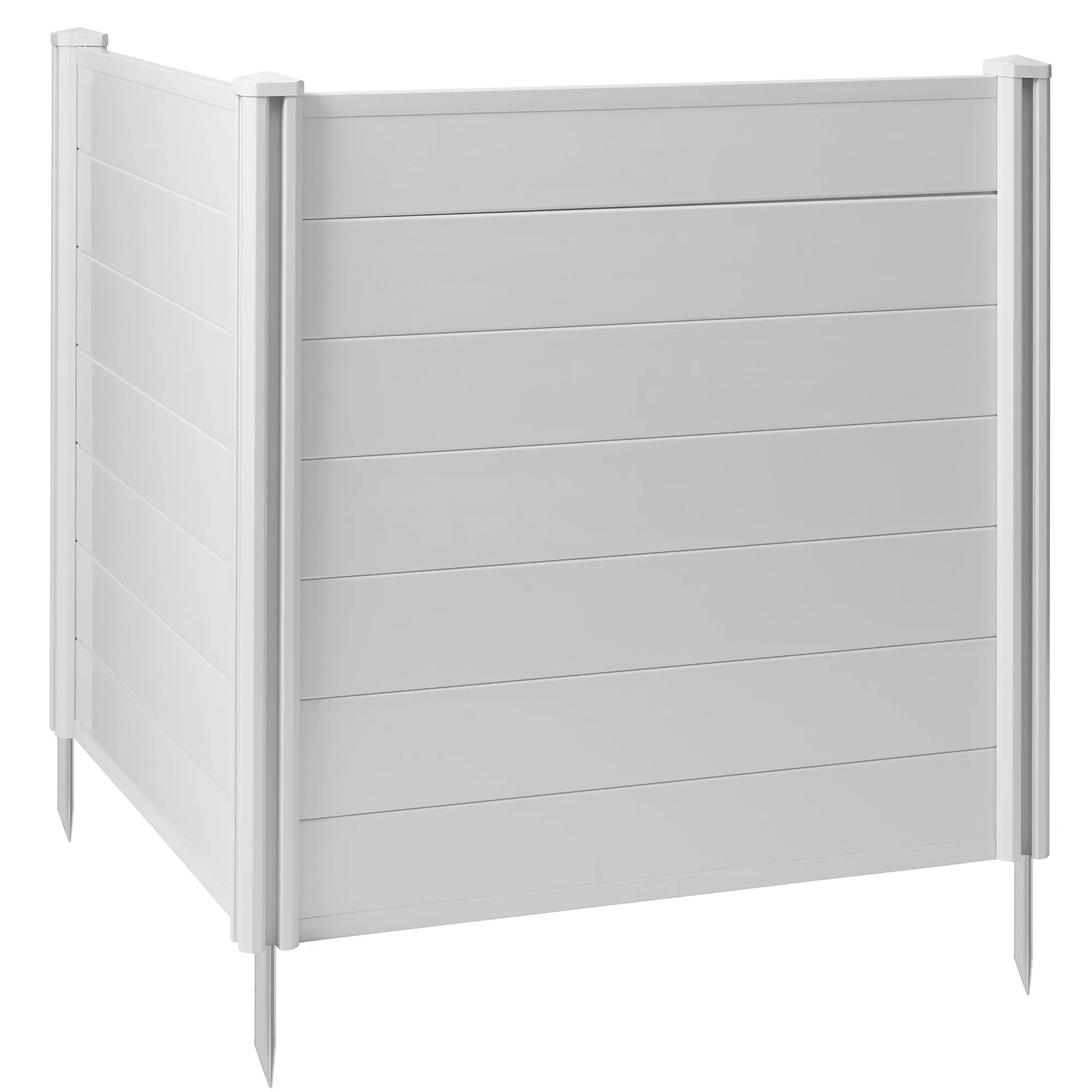 Privacy Screen Outdoor Vinyl Fence Panel Enclosure for AC / Trash Bins