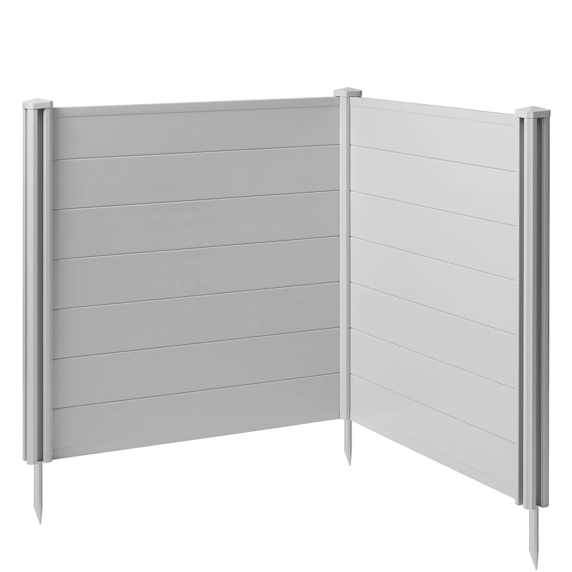 Privacy Screen Outdoor Vinyl Fence Panel Enclosure for AC / Trash Bins