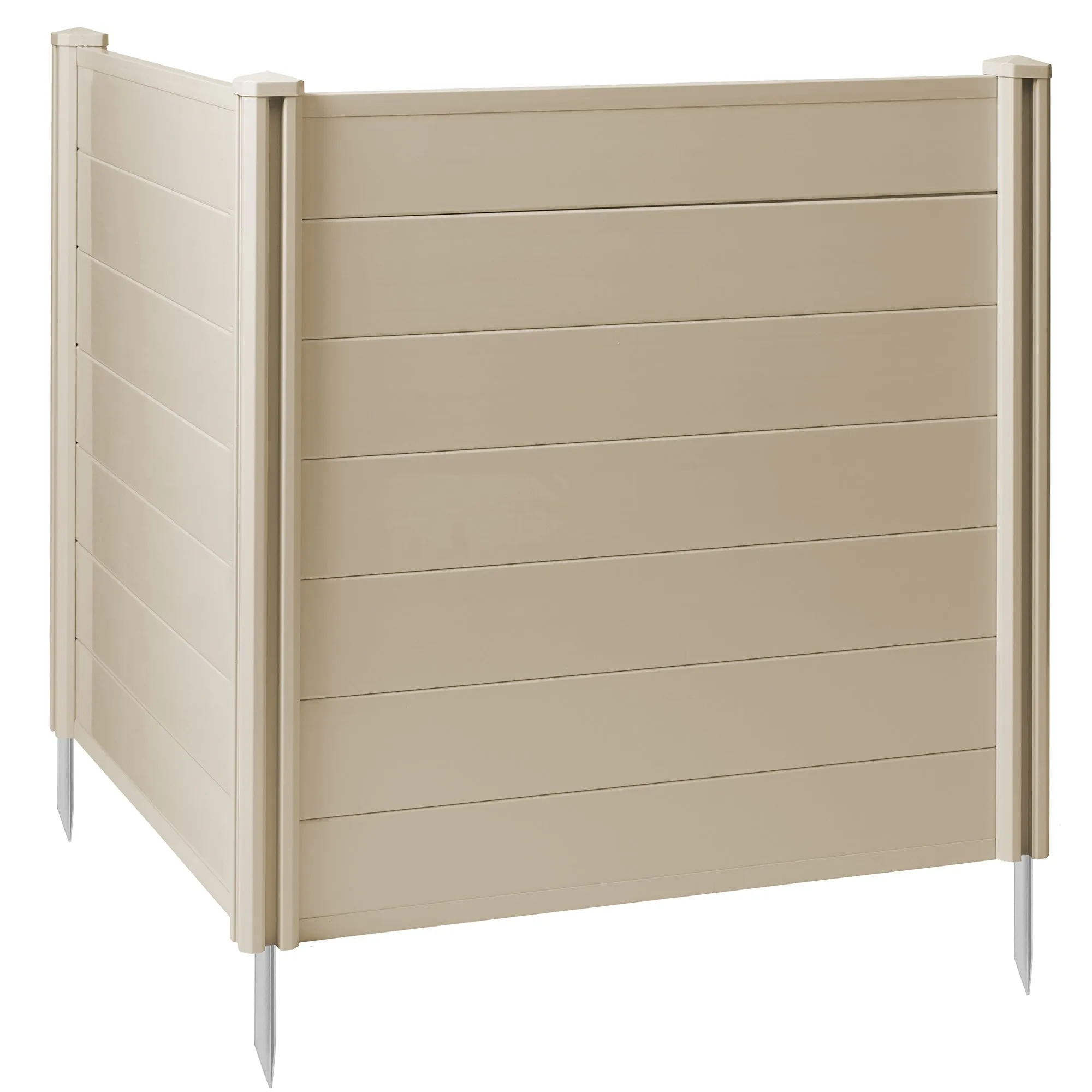 Privacy Screen Outdoor Vinyl Fence Panel Enclosure for AC / Trash Bins