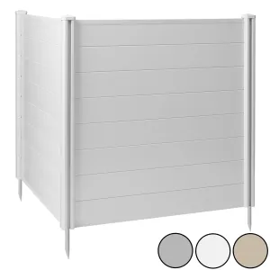 Privacy Screen Outdoor Vinyl Fence Panel Enclosure for AC / Trash Bins