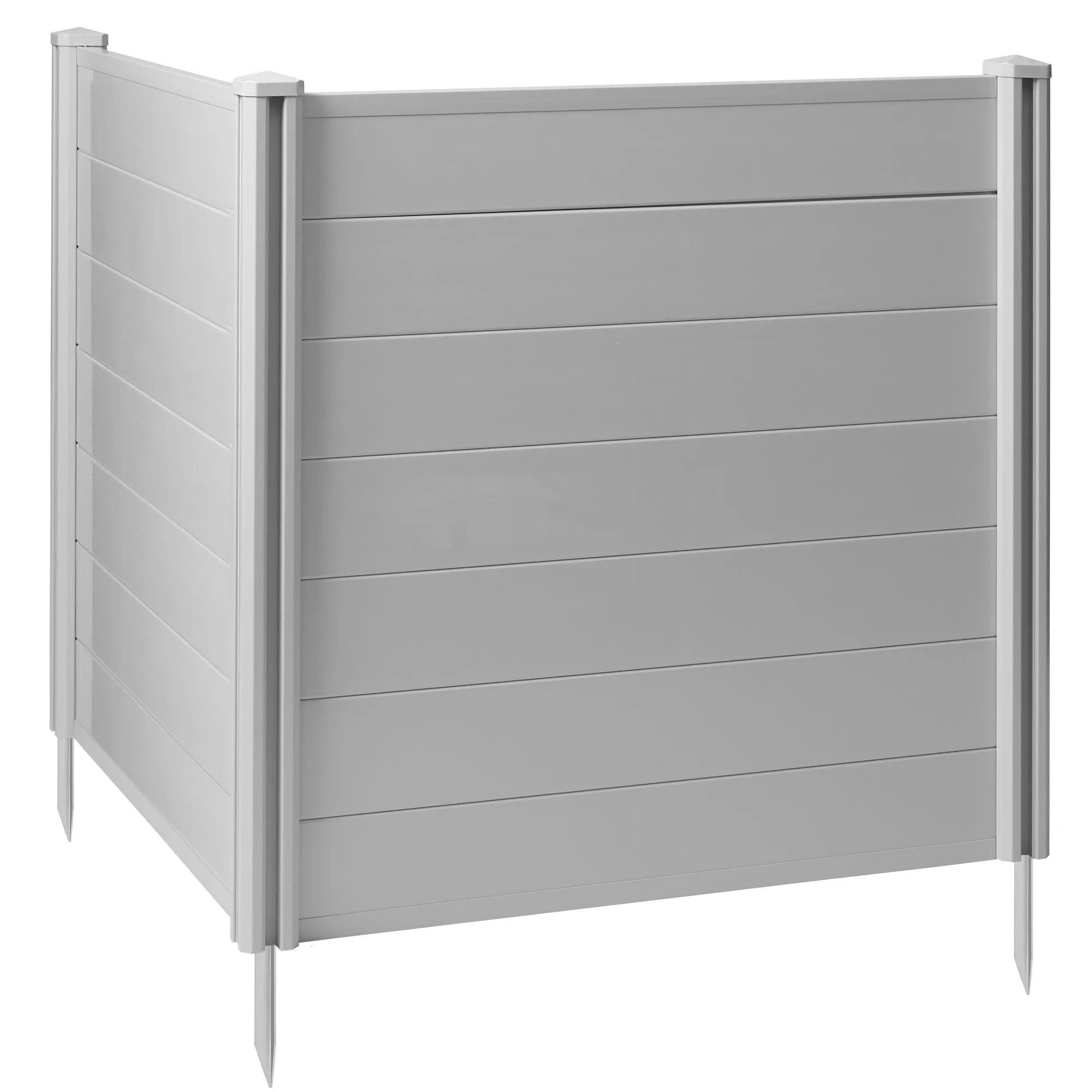 Privacy Screen Outdoor Vinyl Fence Panel Enclosure for AC / Trash Bins
