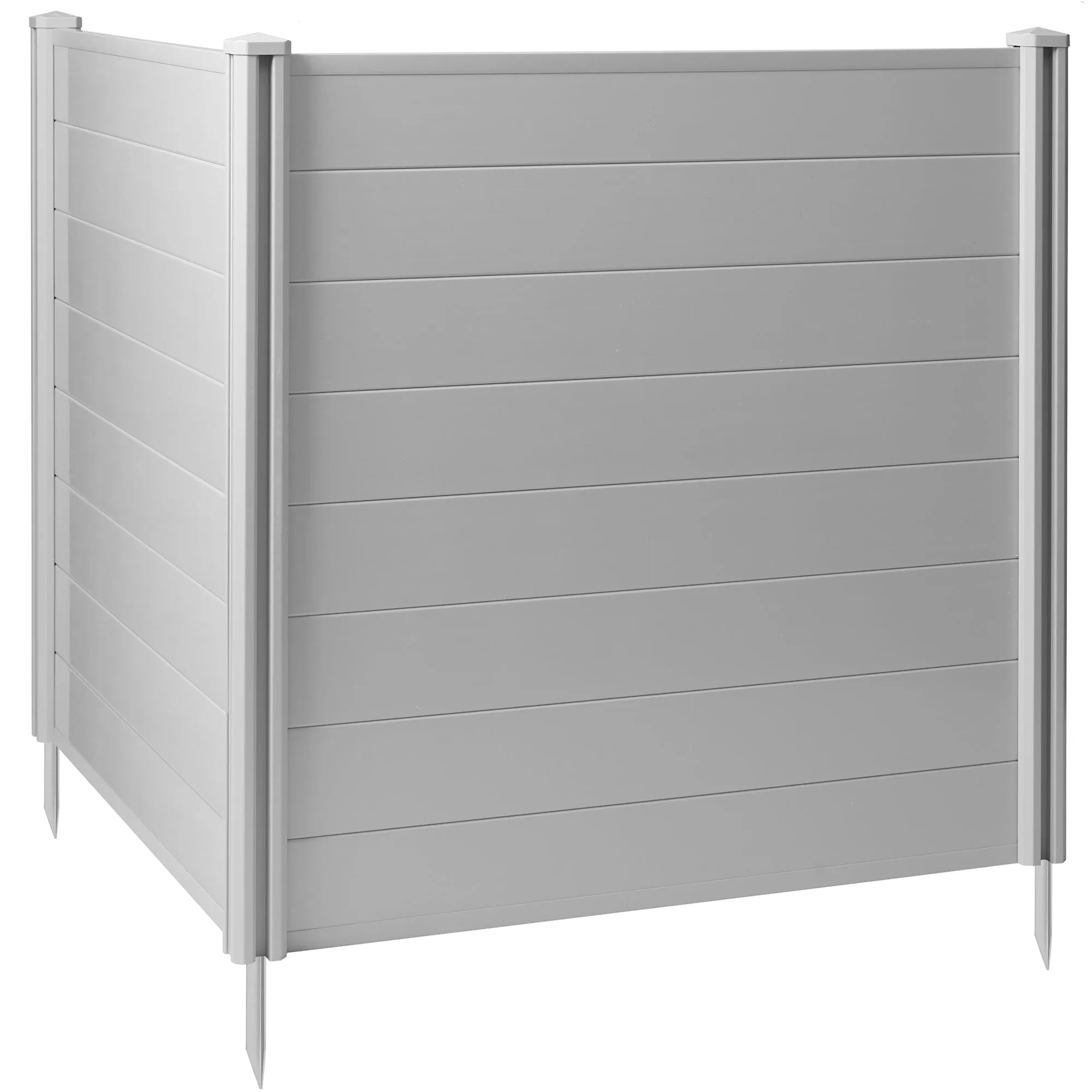 Privacy Screen Outdoor Vinyl Fence Panel Enclosure for AC / Trash Bins