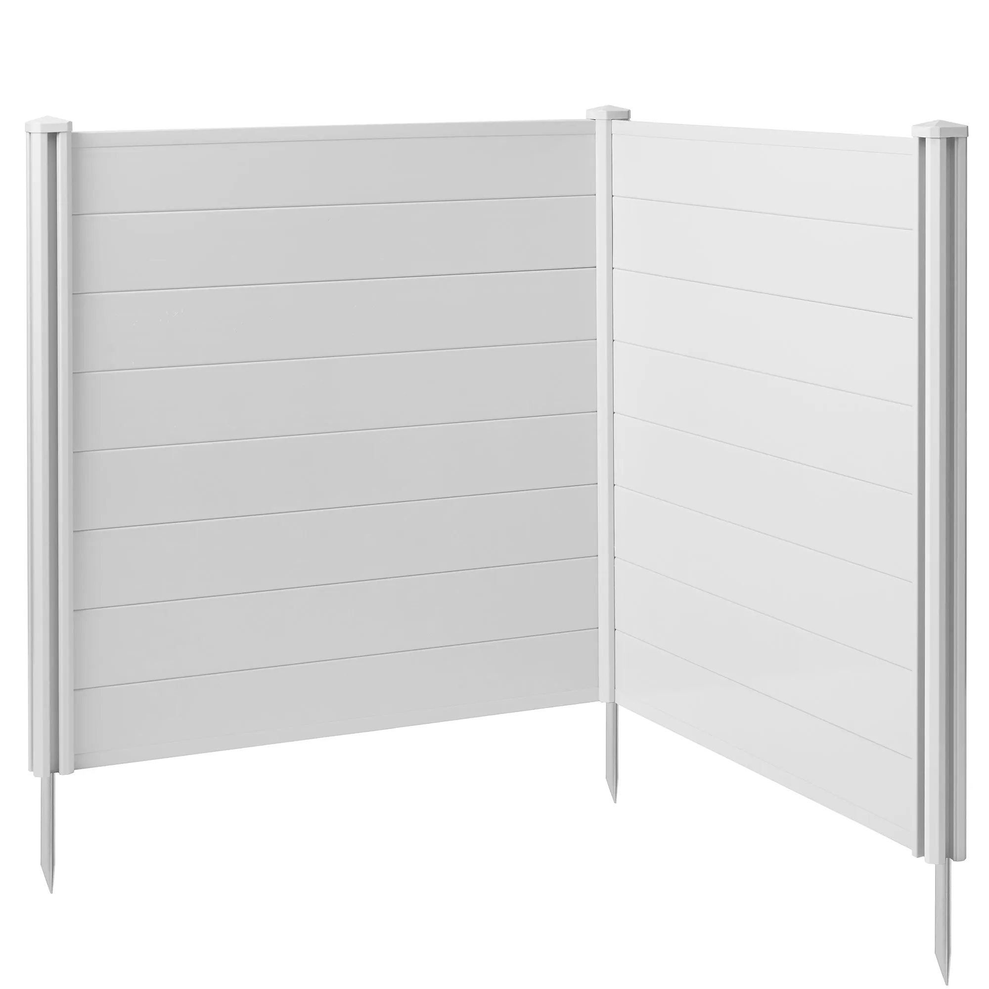 Privacy Screen Outdoor Vinyl Fence Panel Enclosure for AC / Trash Bins