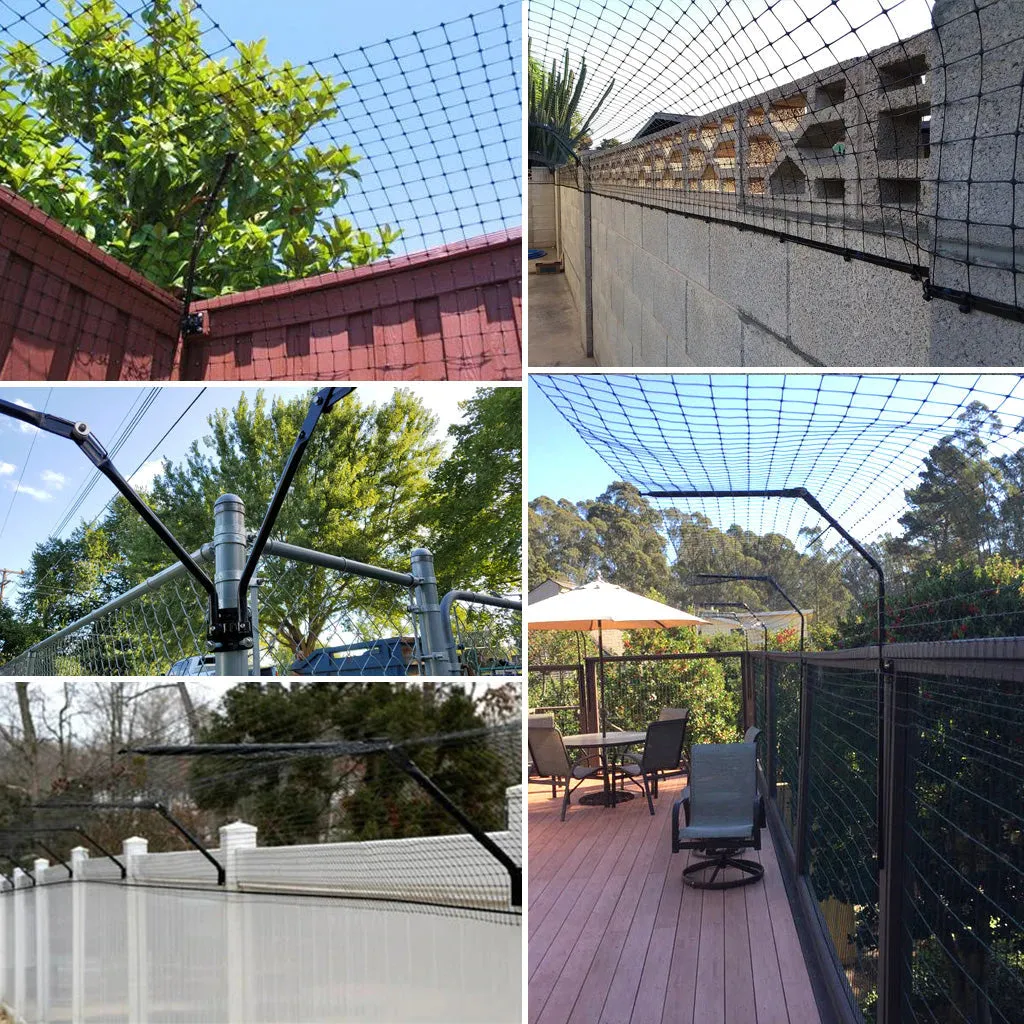 Purrfect Fence Existing Fence Conversion System Kit for Cats - 100 ft