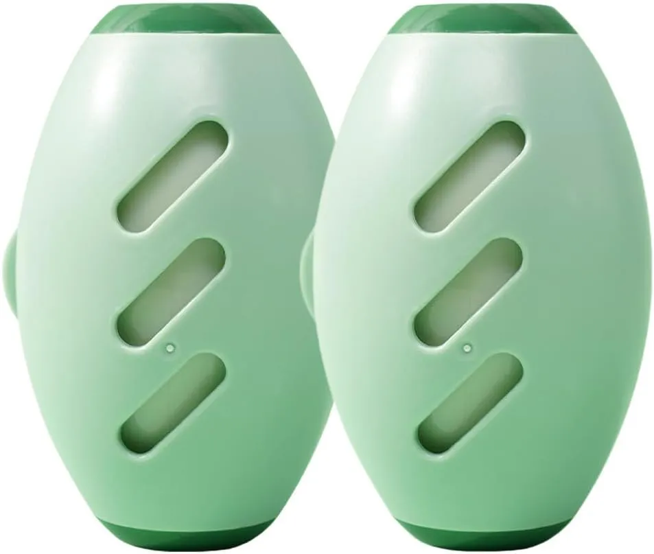 Reusable Lint Roller Ball, 2025 New Reusable Lint Rollers for Pet Hair, Reusable Washable Lint Roller, Washable Sticky Roller Travel Lint Roller Mini Lint Roller for Lint Hair and Clothes (2, Green)