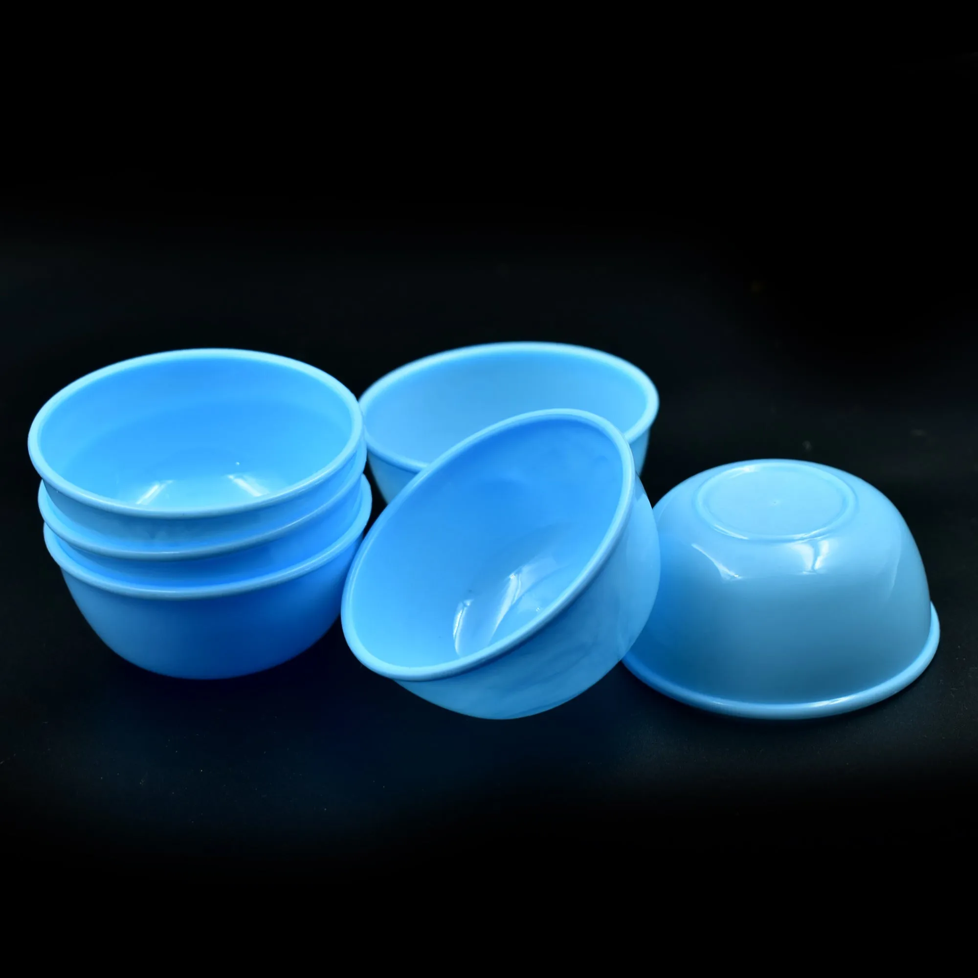 Small Plastic Bowl Set, Microwave Safe Unbreakable, Set of 6