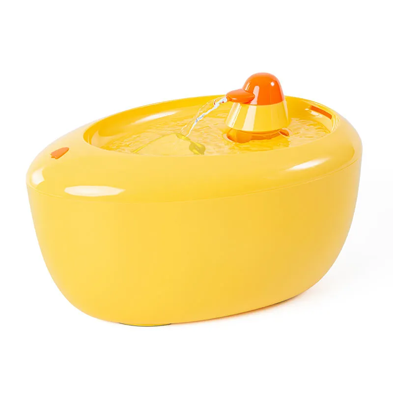 Small yellow duck pet automatic circulation cat water dispenser, intelligent pet water dispenser