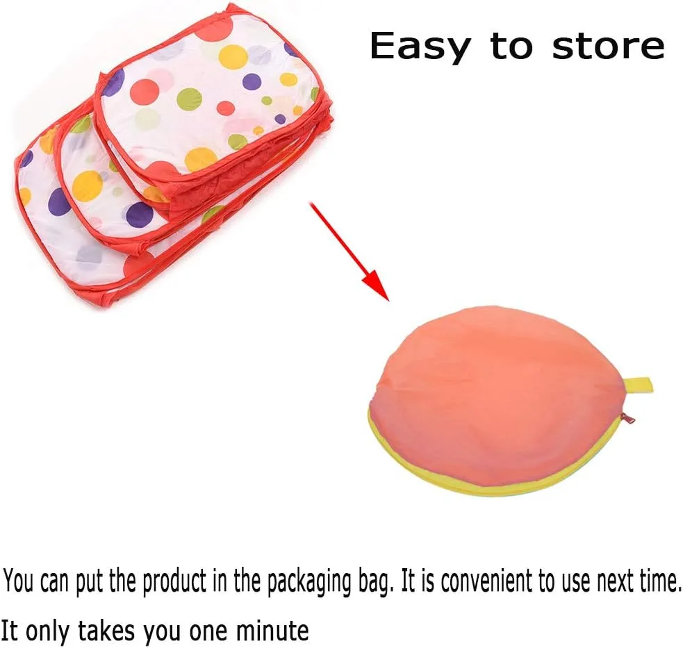 Tfwadmx Small Animals Cage Tent Hamster Foldable Exercise Playpen, Indoor/Outdoor Open Portable Fence with Seesaw for Rat Guinea Pig Rabbits Hamsters Chinchillas Gerbil Hedgehog