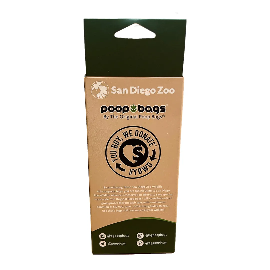 THE ORIGINAL POOP BAGS® SAN DIEGO ZOO BIOBASED 4-ROLL