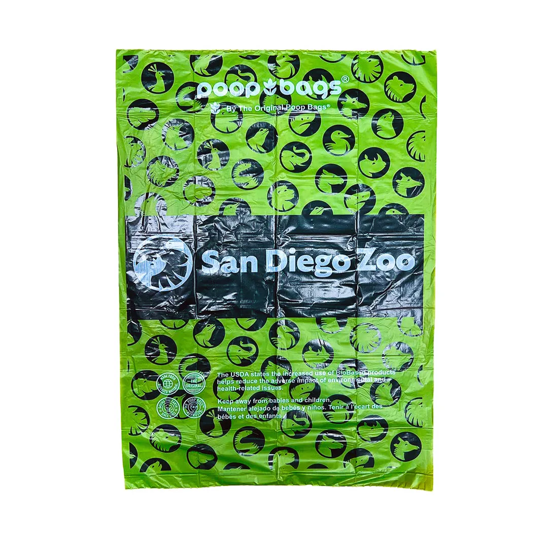 THE ORIGINAL POOP BAGS® SAN DIEGO ZOO BIOBASED 4-ROLL