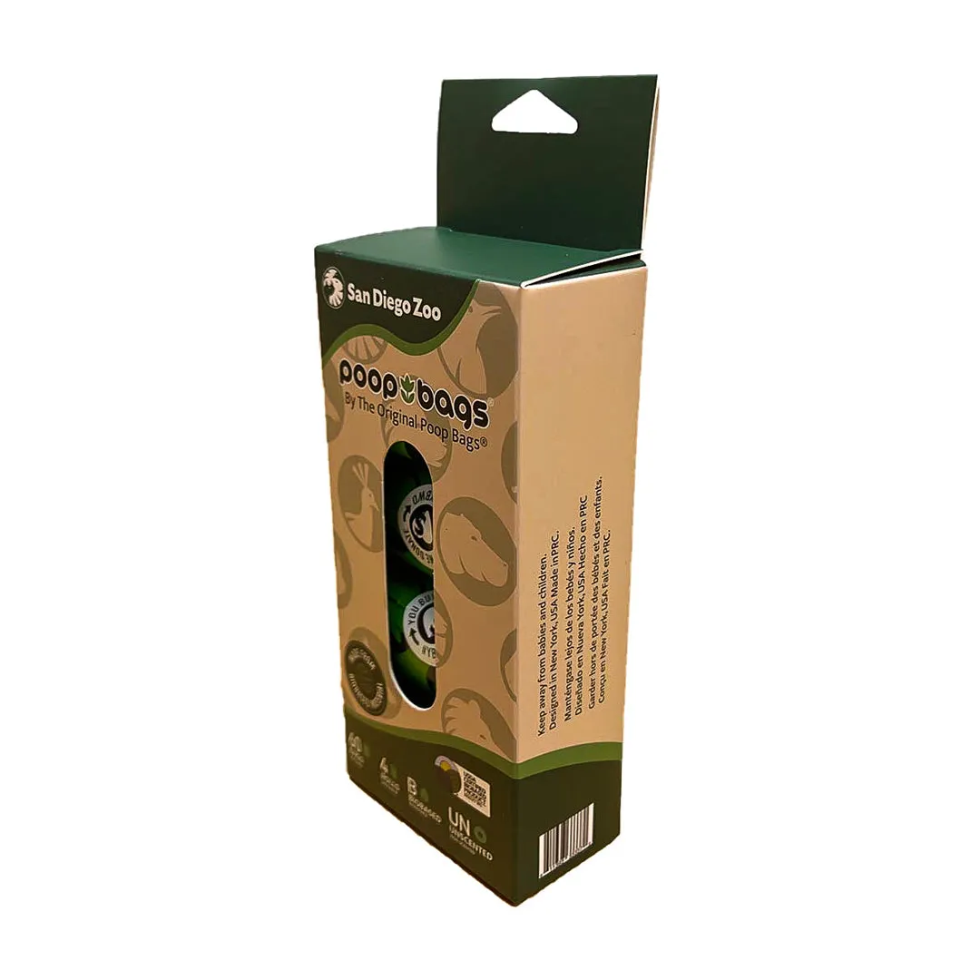 THE ORIGINAL POOP BAGS® SAN DIEGO ZOO BIOBASED 4-ROLL