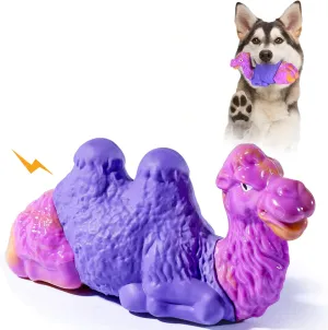 Tough Chew Toys for Dogs, Indestructible Dog Toy for Aggressive Chewers, Rubber&Nylon Squeaky Teething Large Dogs Toy Durable for Puppy Agressive Chewer Small Medium Breeds, Keep Them Busy Wood Scent