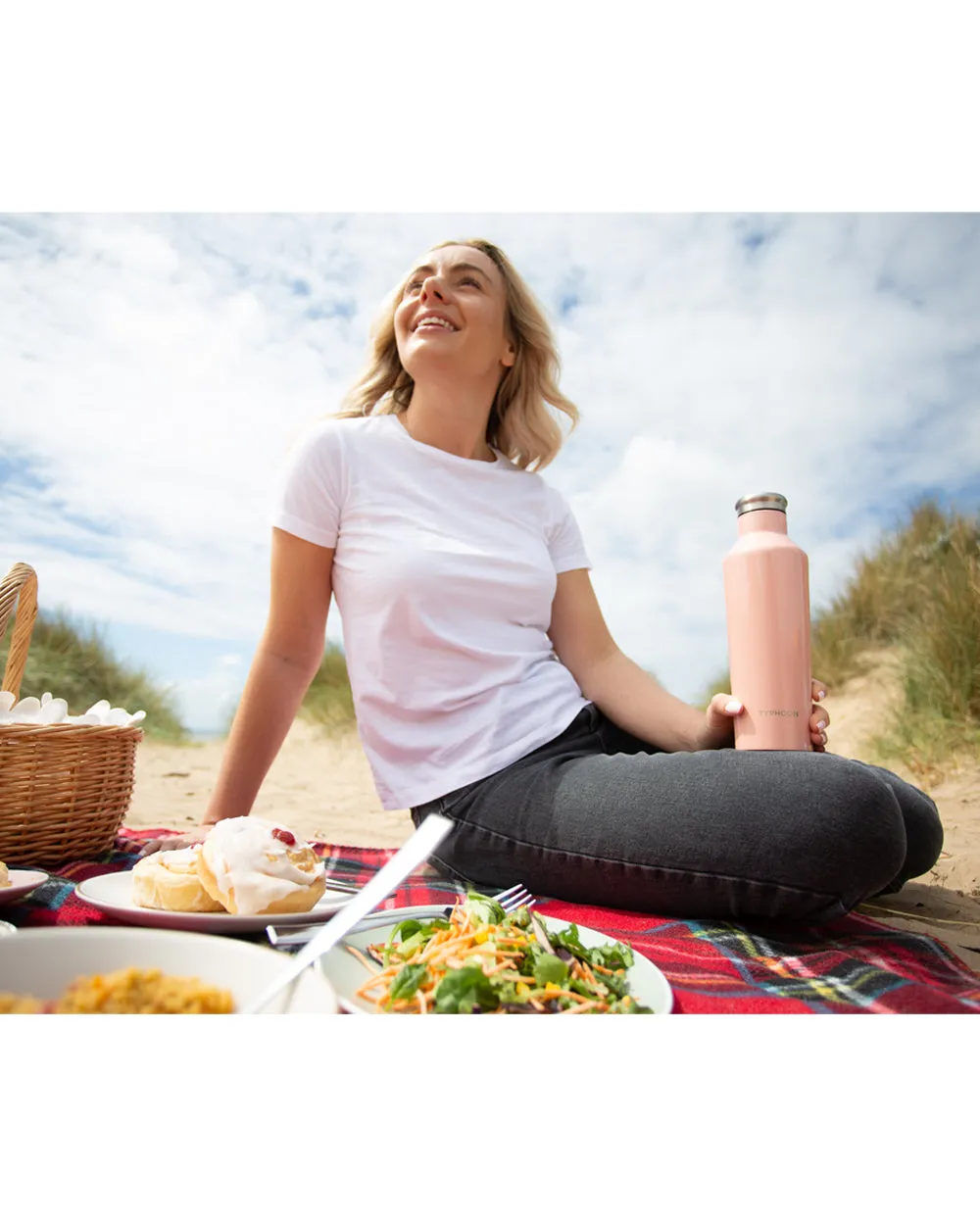 Typhoon 500ML Double Wall Stainless Steel Bottle Pink