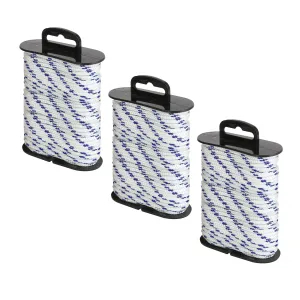 Utility Rope 3mm x 15m Bundle - Blue/White