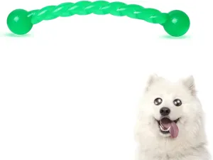Ycozy Dog Chew Toys 11'' Long for Small/Medium Dogs Aggressive Chewers, Rubber Puppy Dog Rope Toys Knot Dental Teething Toys Almost Indestructible Washable