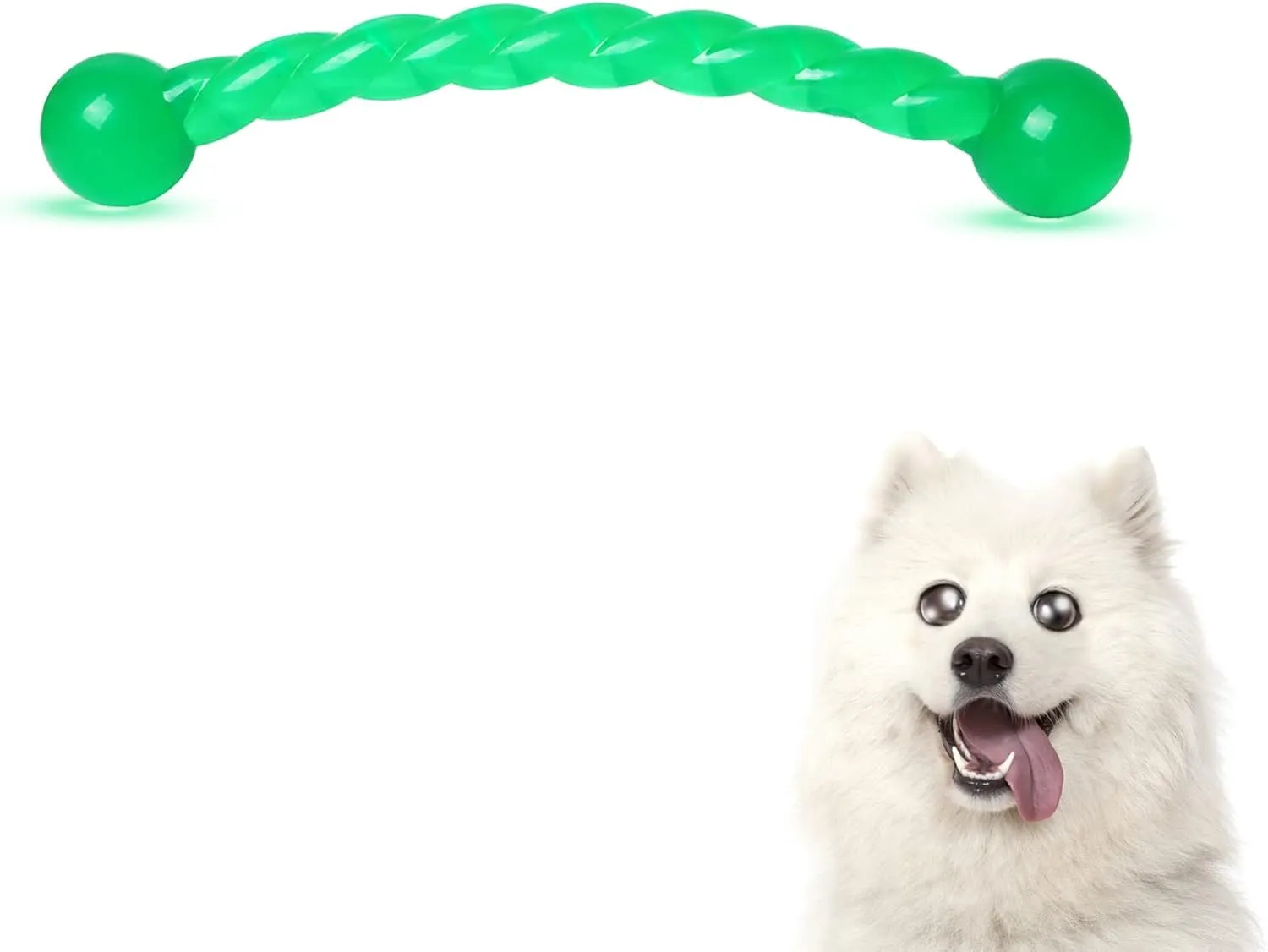 Ycozy Dog Chew Toys 11'' Long for Small/Medium Dogs Aggressive Chewers, Rubber Puppy Dog Rope Toys Knot Dental Teething Toys Almost Indestructible Washable